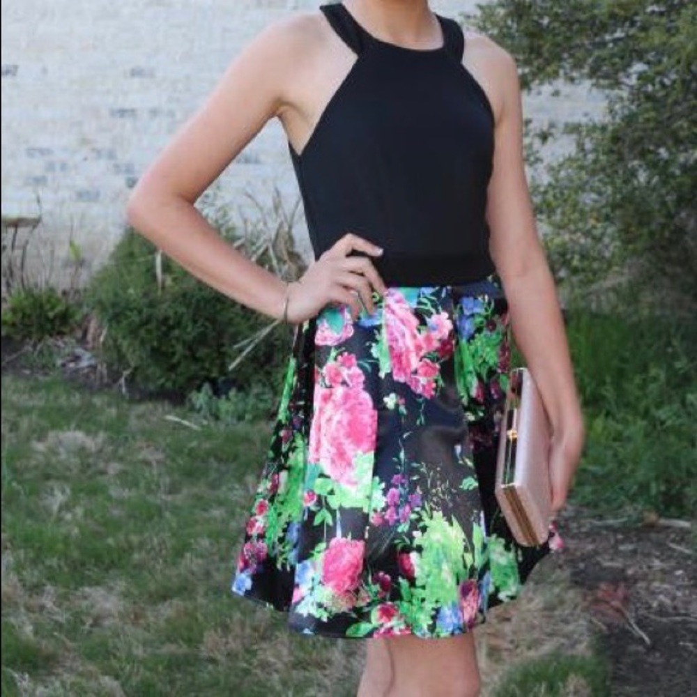 Teeze Me teen floral formal prom dress size 1